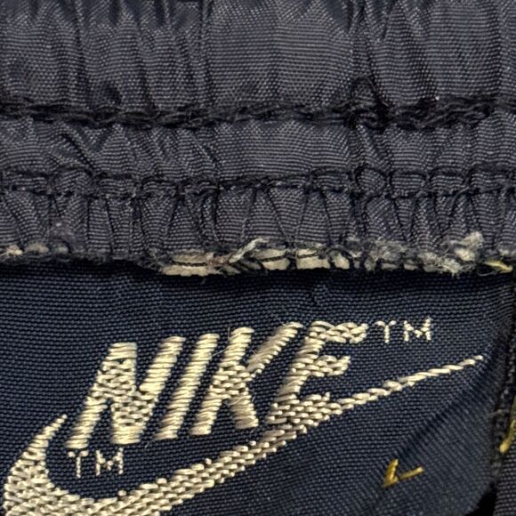 Vintage Nike Pants L Blue 70s 80's Made in Japan Track Athletic Nylon Jogger - Picture 2 of 12